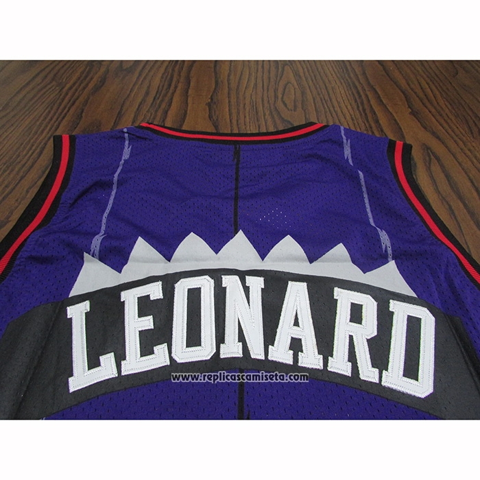 Camiseta Toronto Raptors Kawhi Leonard #2 Retro Violeta